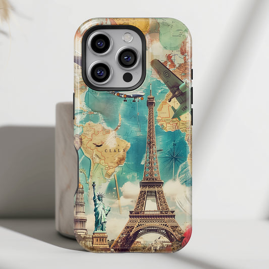 Travel Collage iPhone Case