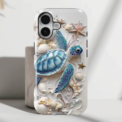 Turtle & Seashell Design iPhone Case