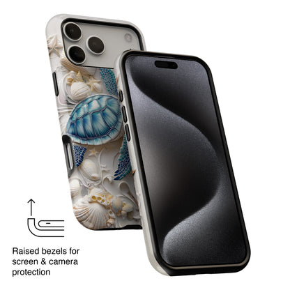 Turtle & Seashell Design iPhone Case