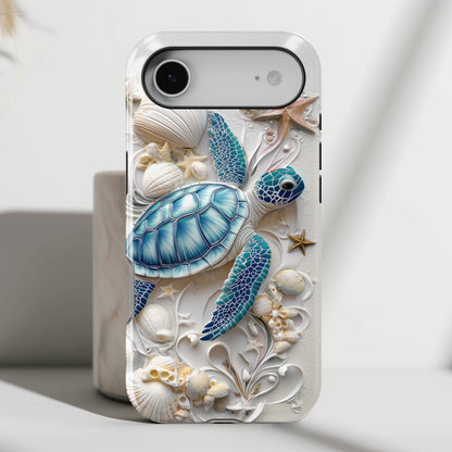 Turtle & Seashell Design iPhone Case