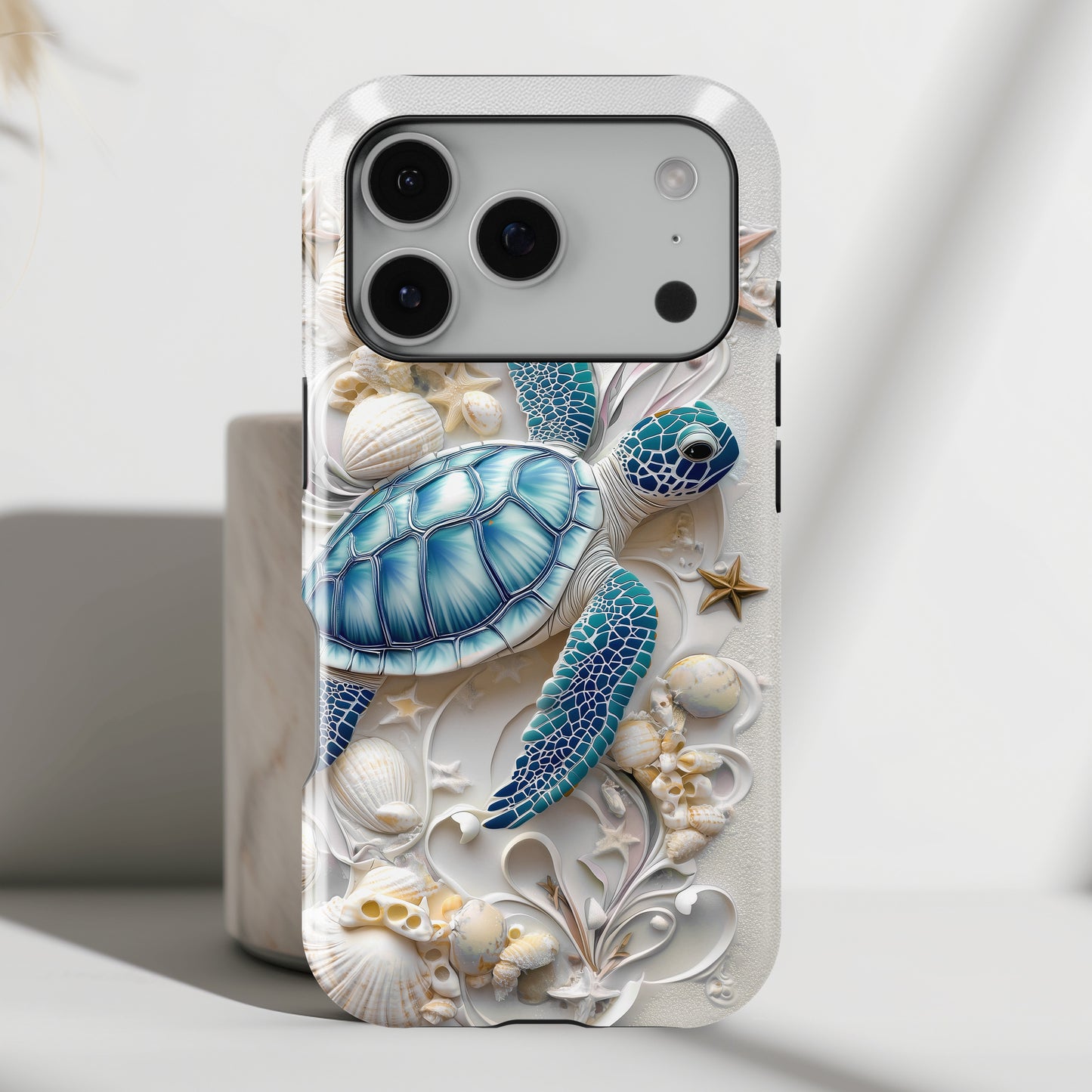 Turtle & Seashell Design iPhone Case