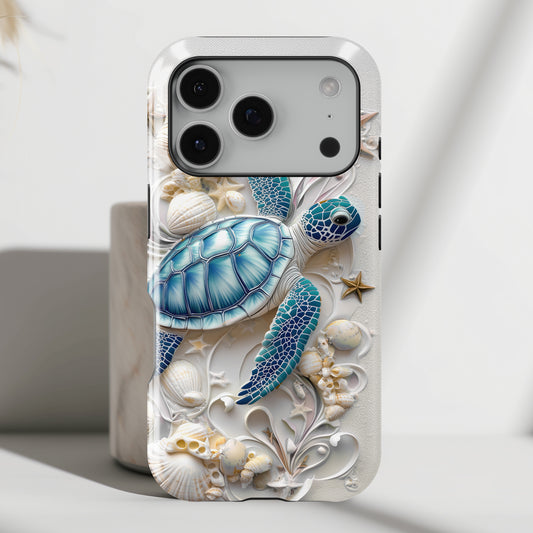 Turtle & Seashell Design iPhone Case
