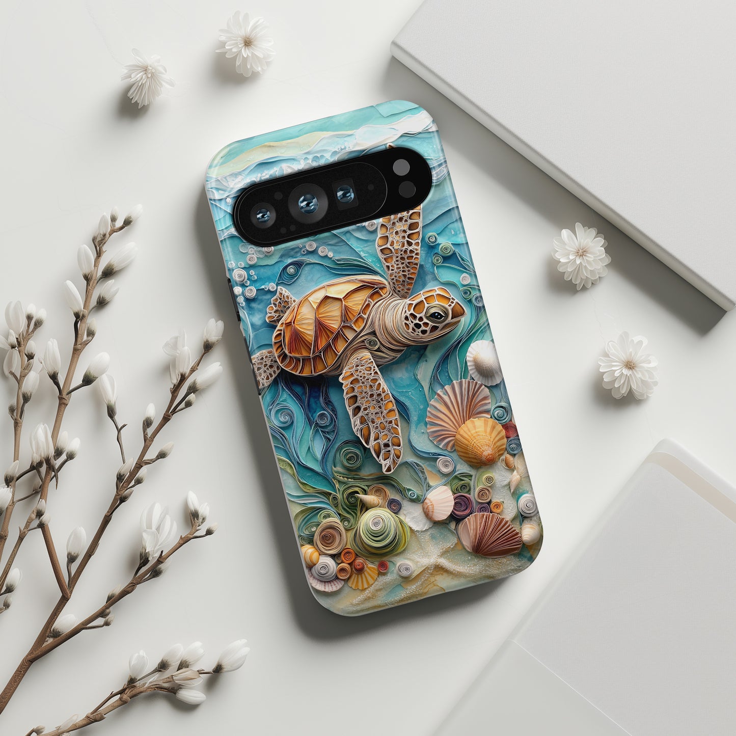 Turtle in The Sea Design Phone Case for Google Pixel