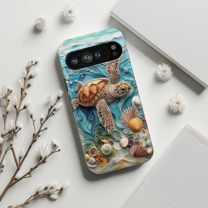 Turtle in The Sea Design Phone Case for Google Pixel