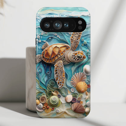 Turtle in The Sea Design Phone Case for Google Pixel