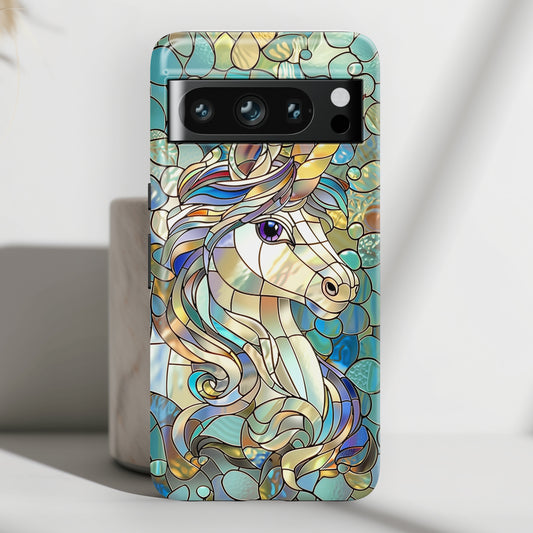 Unicorn Stained Glass Design 1 Google Pixel Phone Case