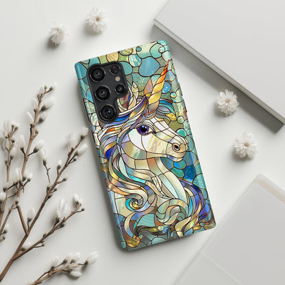 Unicorn Stained Glass Design 1 Case for Galaxy S series Phones