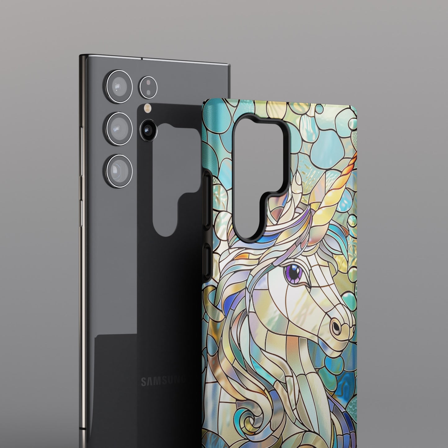 Unicorn Stained Glass Design 1 Case for Galaxy S series Phones