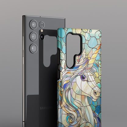 Unicorn Stained Glass Design 1 Case for Galaxy S series Phones