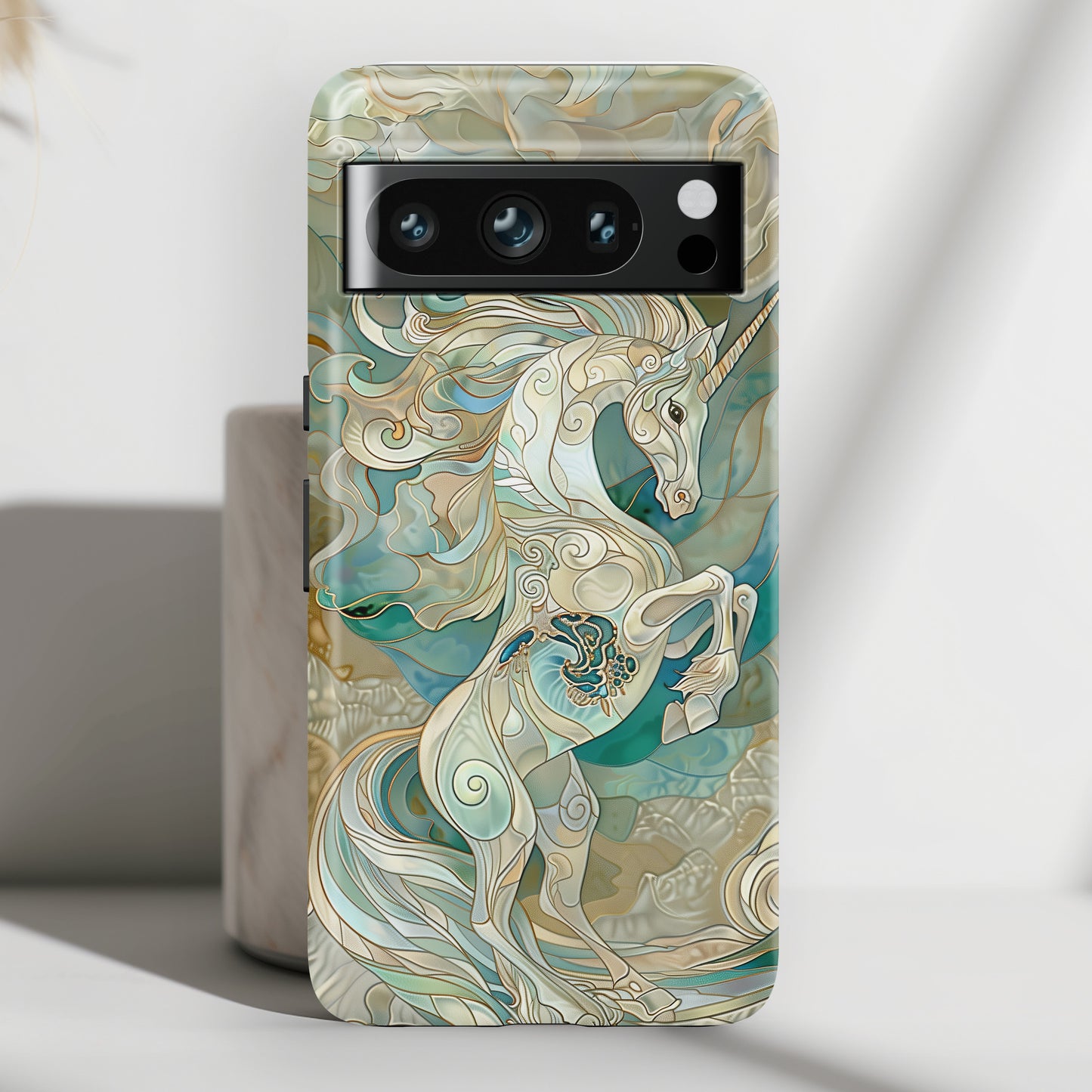 Unicorn Stained Glass Design 2 Google Pixel Phone Case