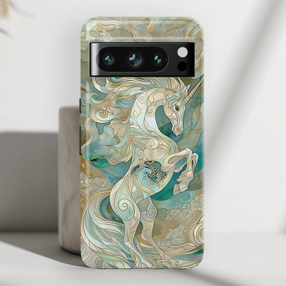 Unicorn Stained Glass Design 2 Google Pixel Phone Case