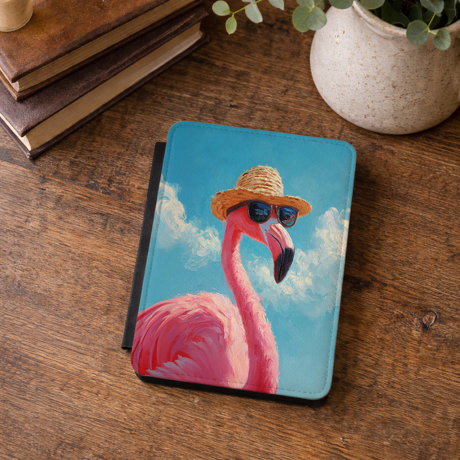 Vacation Mode – Painted Flamingo Design Kindle Case