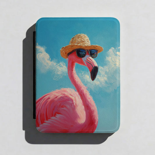 Vacation Mode – Painted Flamingo Design Kindle Case
