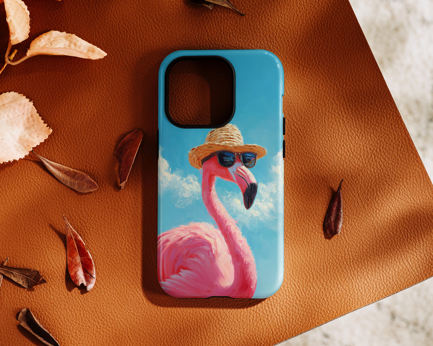 Vacation Mode – Painted Flamingo Design iPhone Case