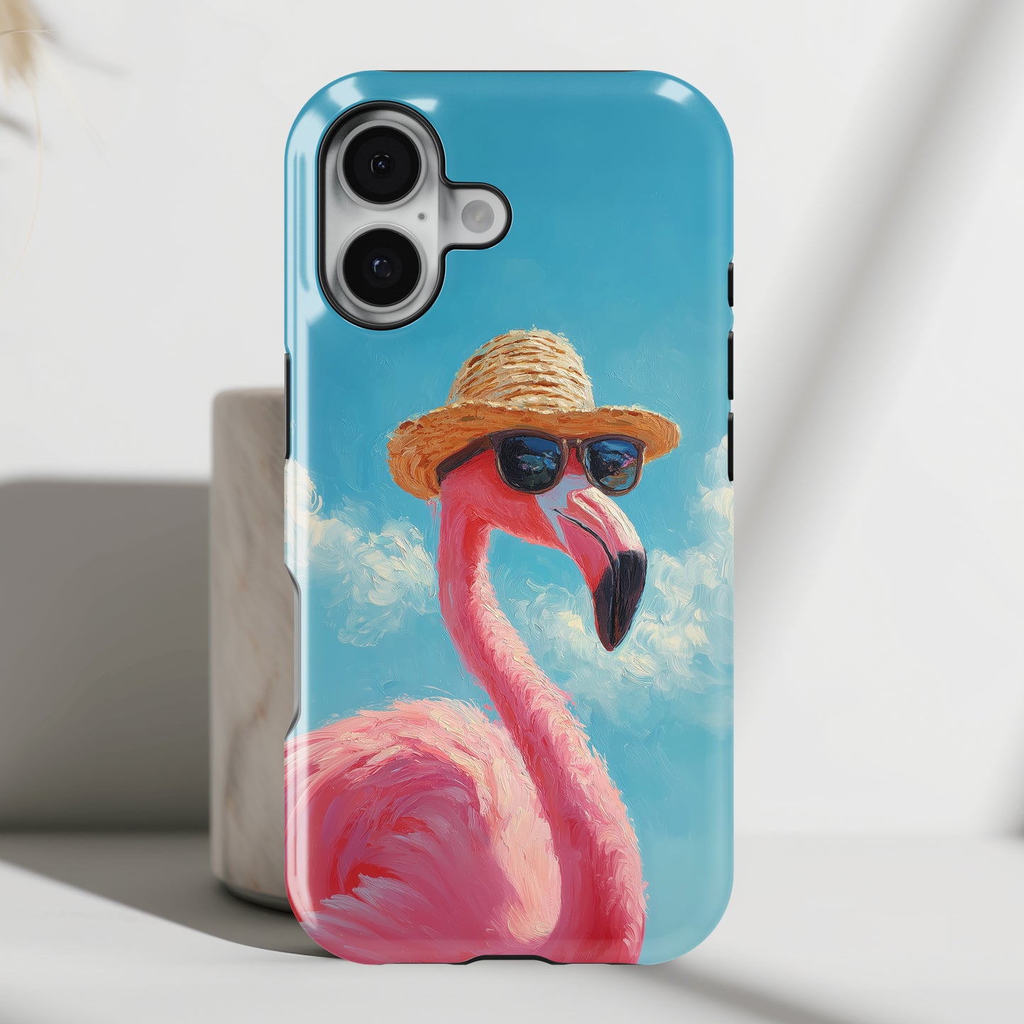 Vacation Mode – Painted Flamingo Design iPhone Case