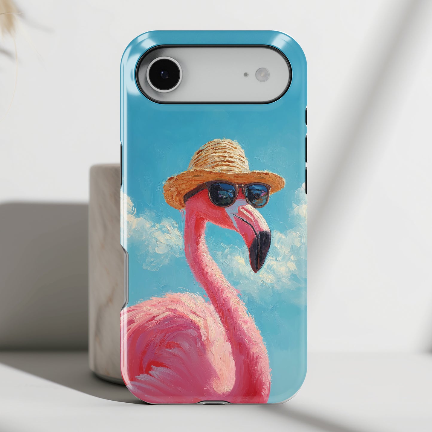 Vacation Mode – Painted Flamingo Design iPhone Case