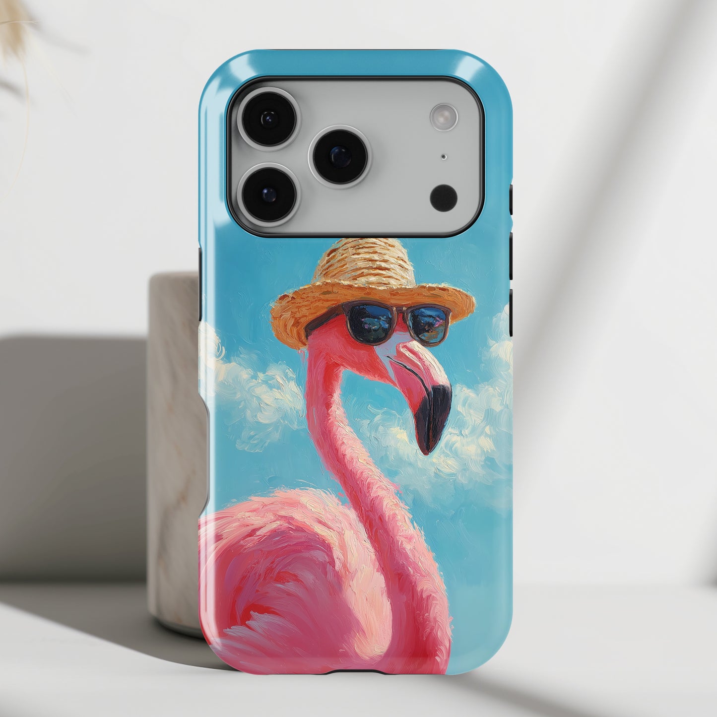 Vacation Mode – Painted Flamingo Design iPhone Case