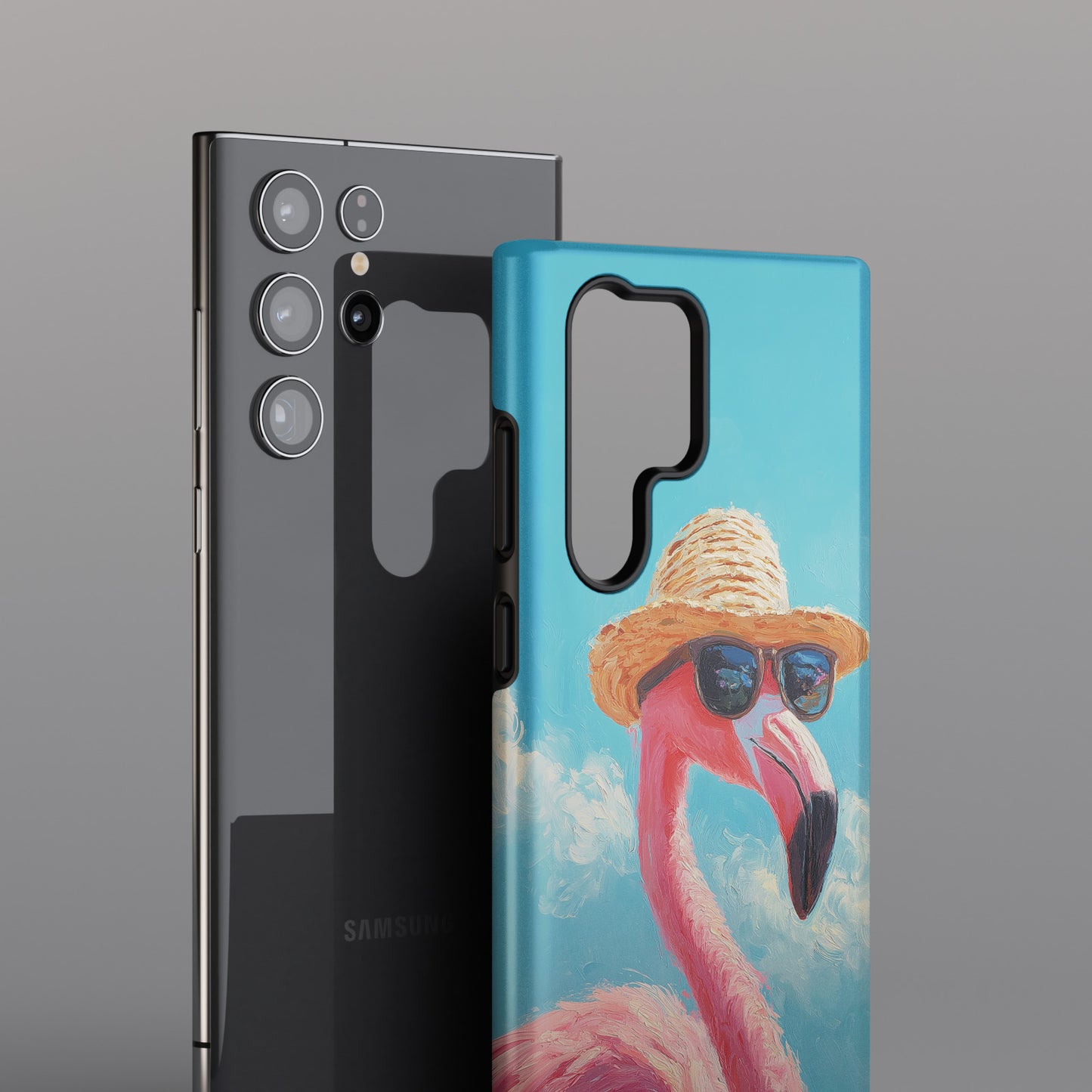 Vacation Mode – Painted Flamingo Design Phone Case for Galaxy S series Phones