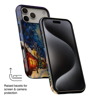 Van Gogh Inspired Christmas Night Design iPhone Case