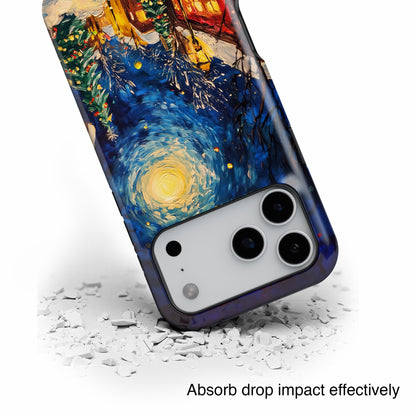 Van Gogh Inspired Christmas Night Design iPhone Case