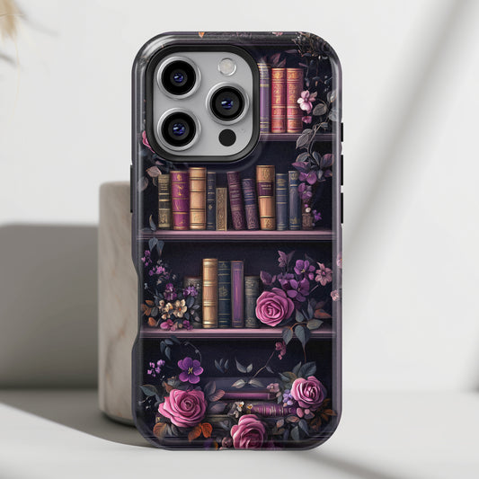 Victorian Gothic Style Bookshelf Design 1 iPhone Case