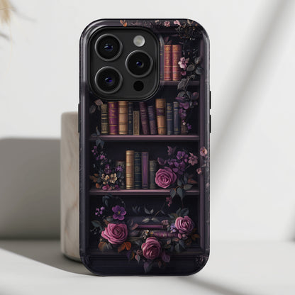 Victorian Gothic Style Bookshelf Design 1 iPhone Case