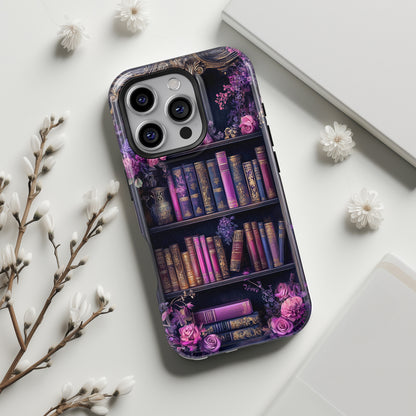 Victorian Gothic Style Bookshelf Design 2 iPhone Case