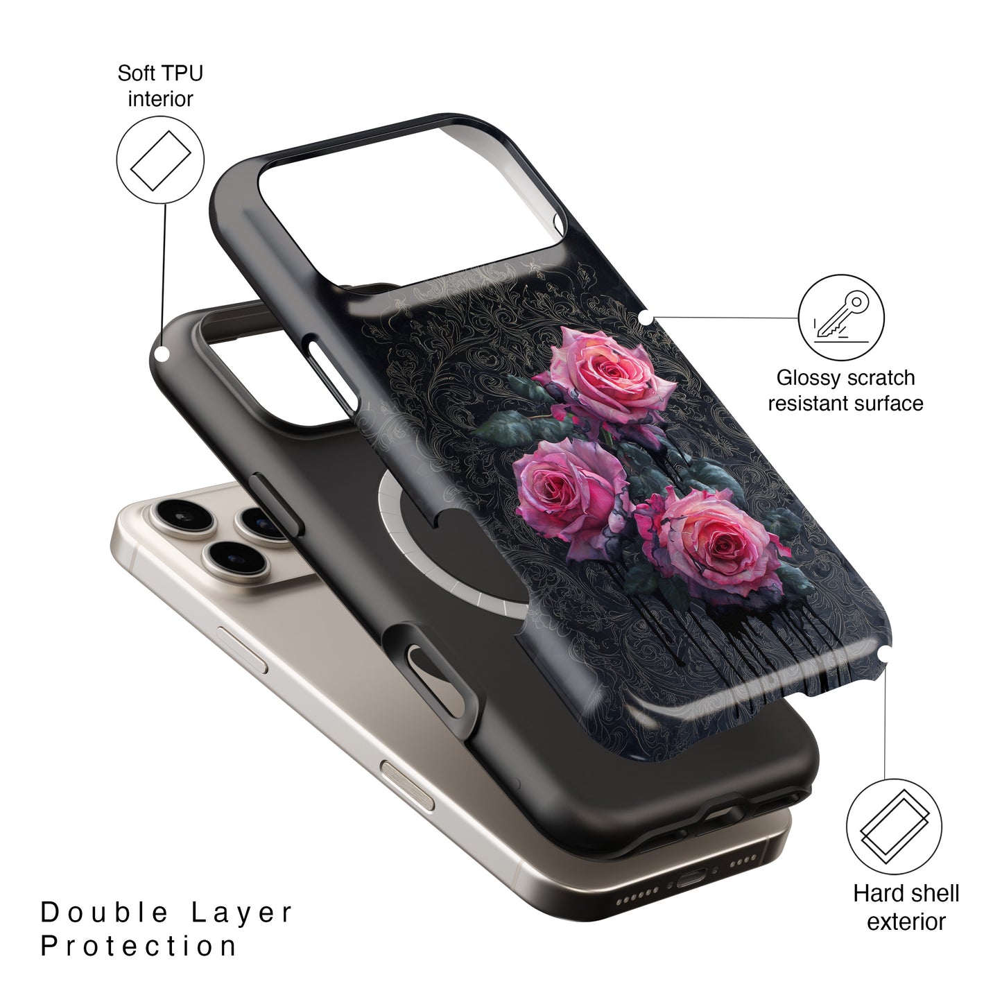 Victorian Noir Design iPhone Case