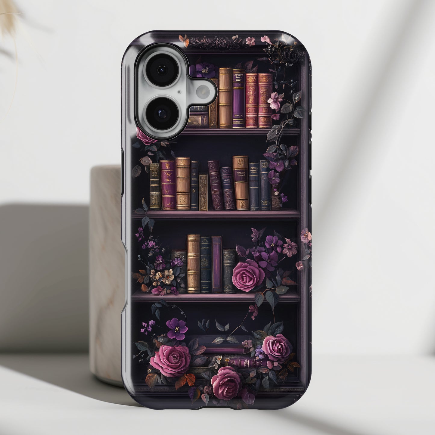 Victorian Gothic Style Bookshelf Design 1 iPhone Case