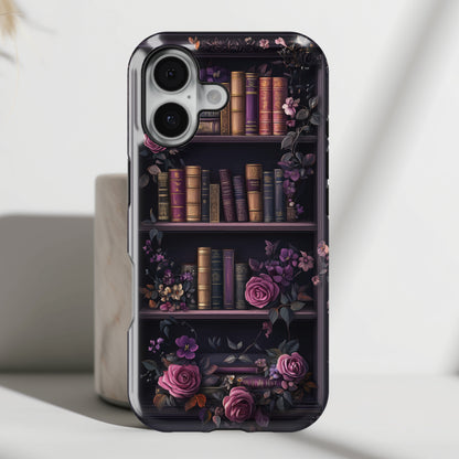 Victorian Gothic Style Bookshelf Design 1 iPhone Case