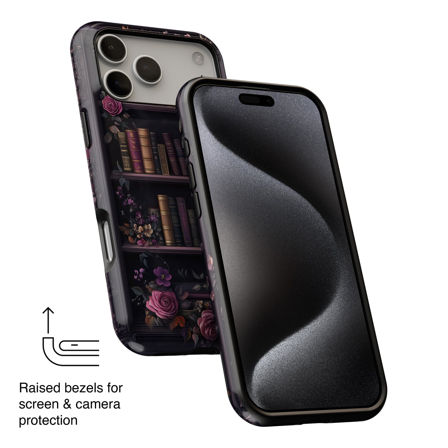 Victorian Gothic Style Bookshelf Design 1 iPhone Case