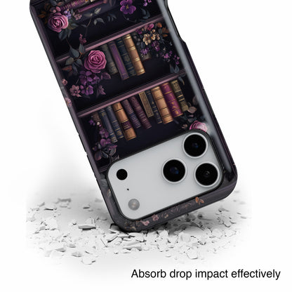 Victorian Gothic Style Bookshelf Design 1 iPhone Case