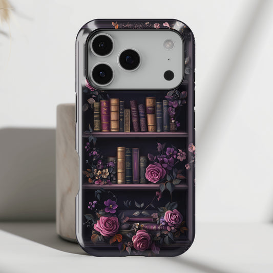 Victorian Gothic Style Bookshelf Design 1 iPhone Case
