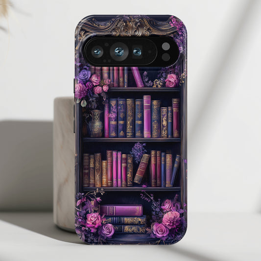 Victorian Gothic Style Bookshelf Design 2 Phone Case for Google Pixel
