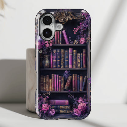 Victorian Gothic Style Bookshelf Design 2 iPhone Case