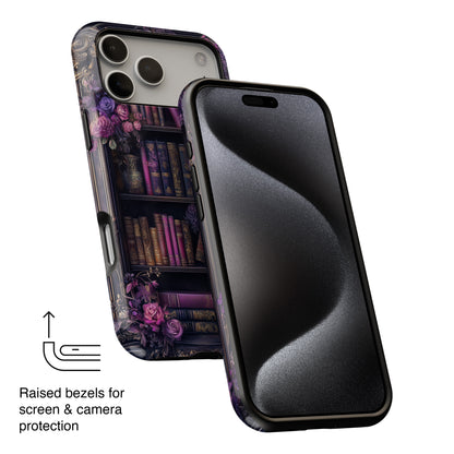 Victorian Gothic Style Bookshelf Design 2 iPhone Case