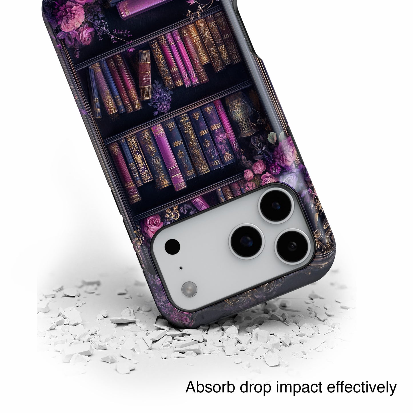 Victorian Gothic Style Bookshelf Design 2 iPhone Case