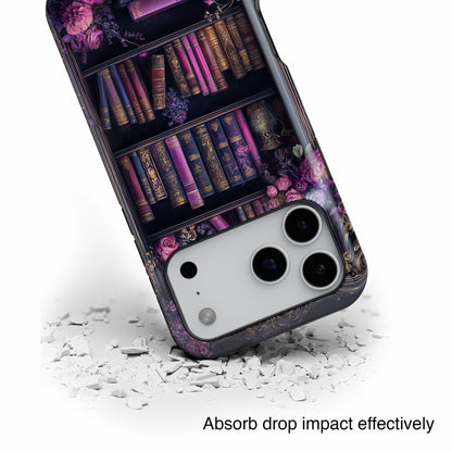 Victorian Gothic Style Bookshelf Design 2 iPhone Case