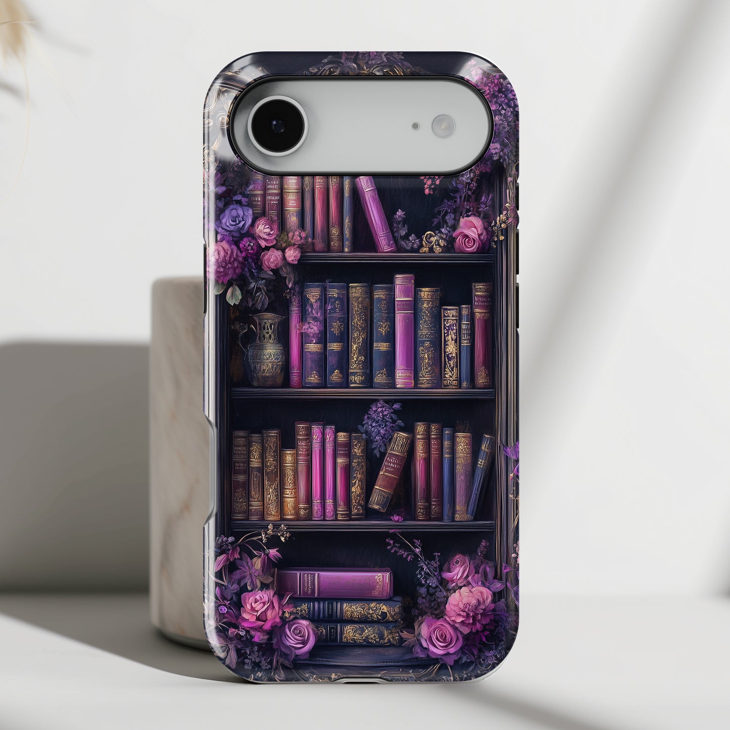 Victorian Gothic Style Bookshelf Design 2 iPhone Case