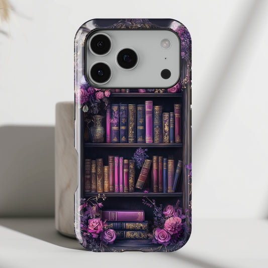 Victorian Gothic Style Bookshelf Design 2 iPhone Case
