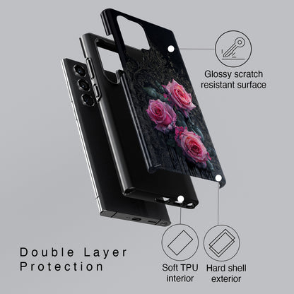 Victorian Noir Design Phone Case for Galaxy S series Phones