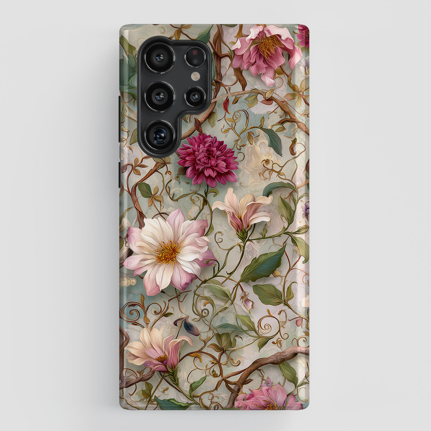 Victorian Vine Design Phone Case for Galaxy S series Phones