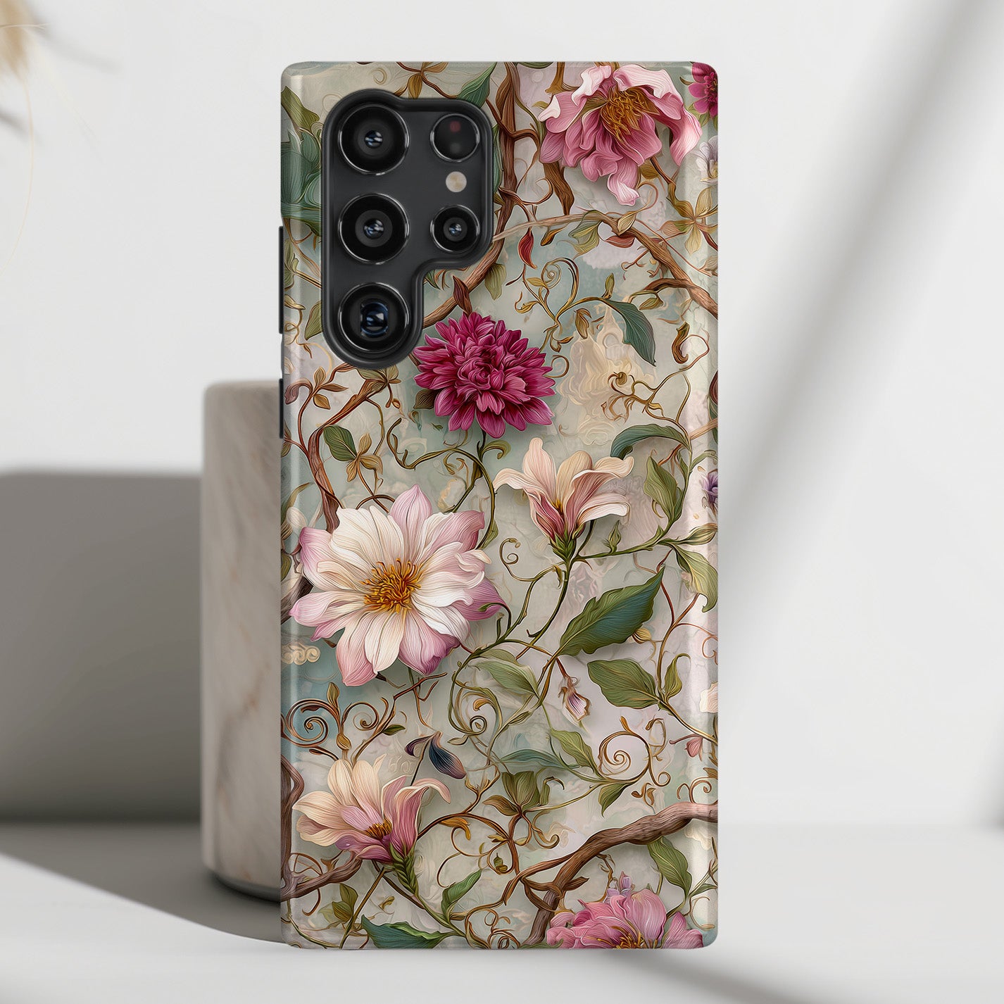 Victorian Vine Design Phone Case for Galaxy S series Phones