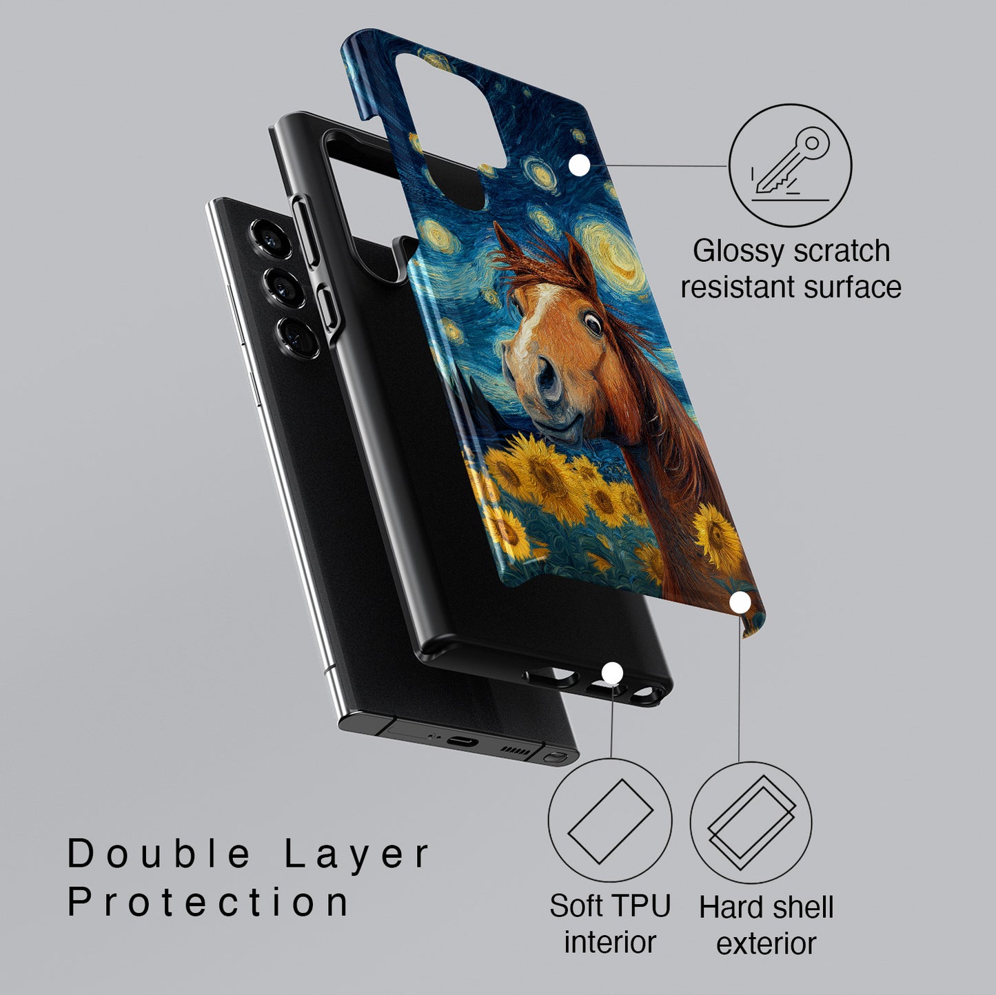 Vincent Van Neigh Design Phone Case for Galaxy S series Phones