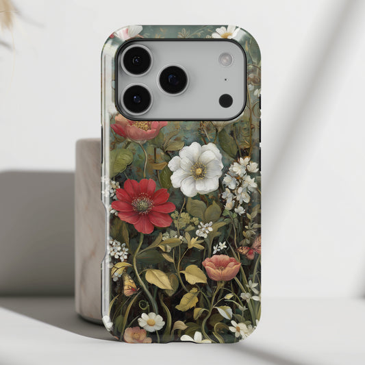 Vintage Rouge Design iPhone Case