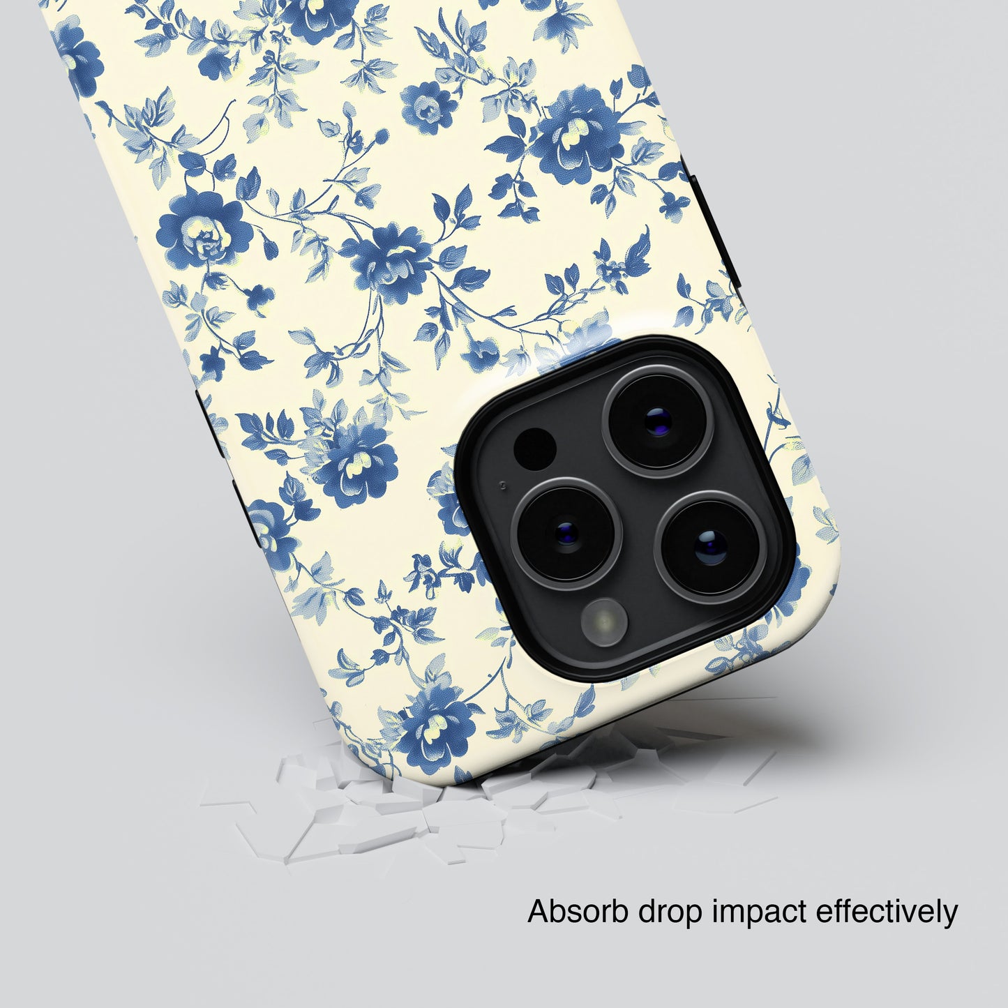 Vintage Toile Floral Pattern Design iPhone Case