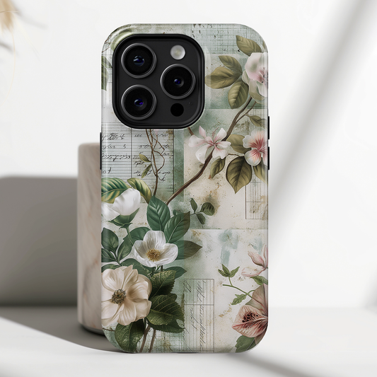 Vintage Floral Collage iPhone Case