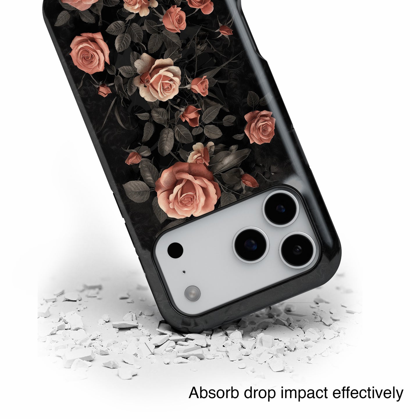 Vintage Gothic Red Rose Design iPhone Case