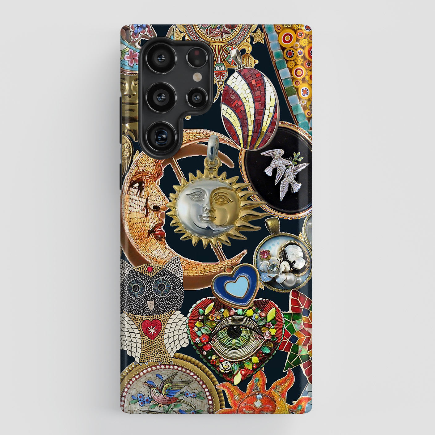 Mosaic Charm Vintage Collage Design Case for Galaxy S series Phones