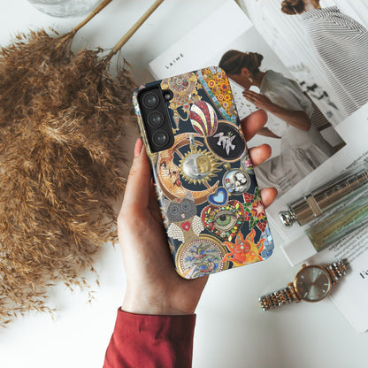 Mosaic Charm Vintage Collage Design Case for Galaxy S series Phones